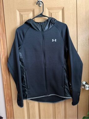 Under Armour ColdGear Hooded Full Zip Jacket Black | Women’s Small